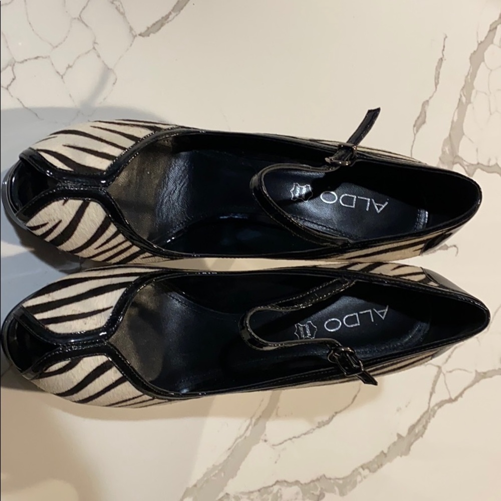 Zebra platform Shoes